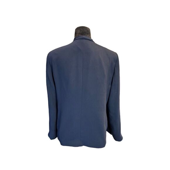 The Fold Le Marais Wrap Jacket Navy Blazer Women’s Size 16 - Picture 3 of 12